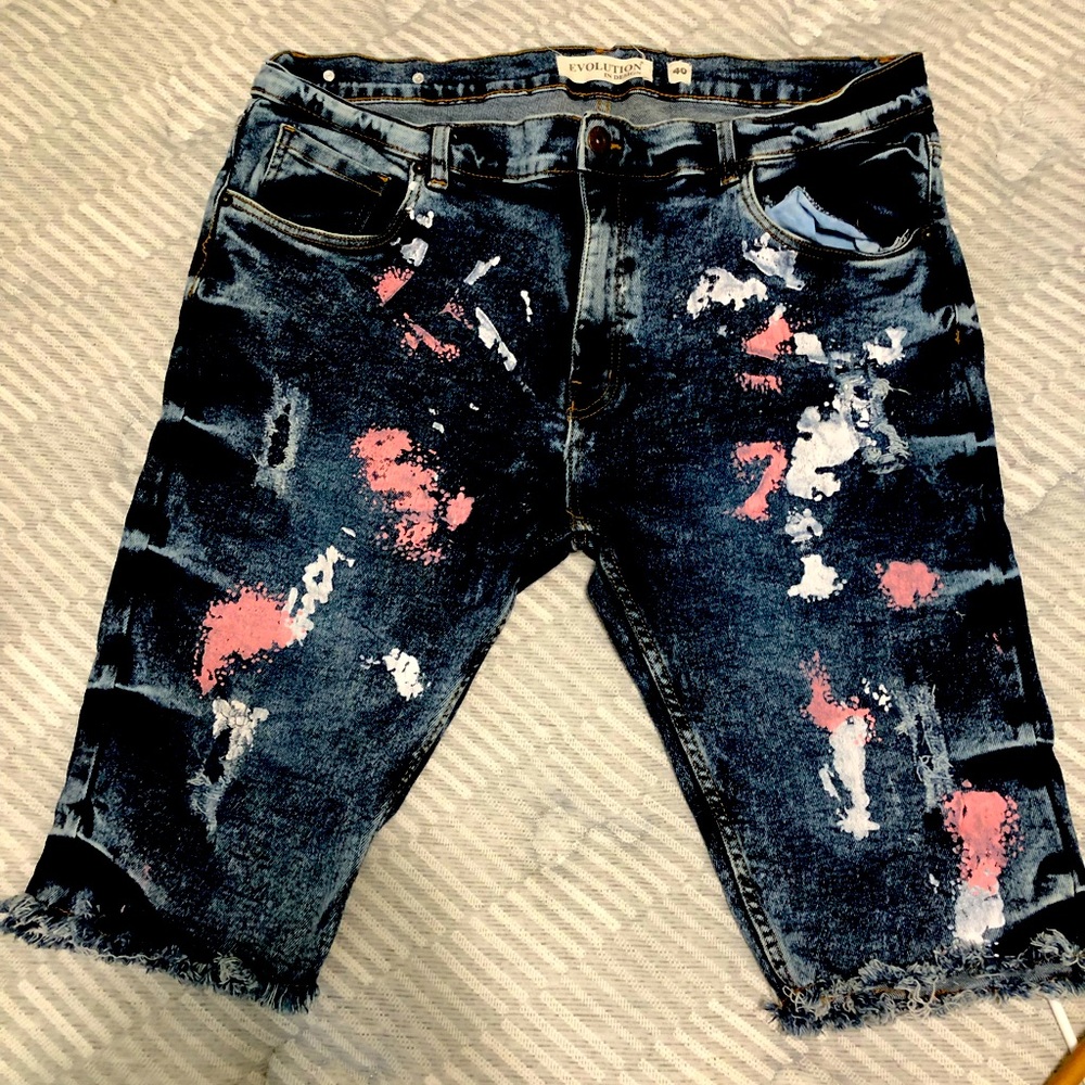 Mens painted shorts